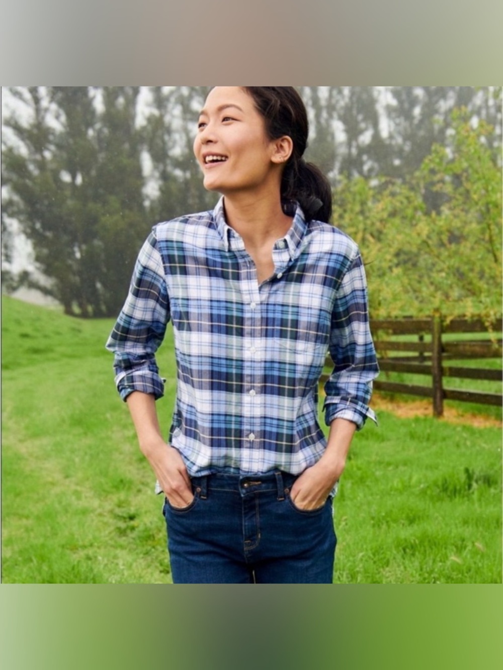 L.L. Bean Flannel Plaid Shirt